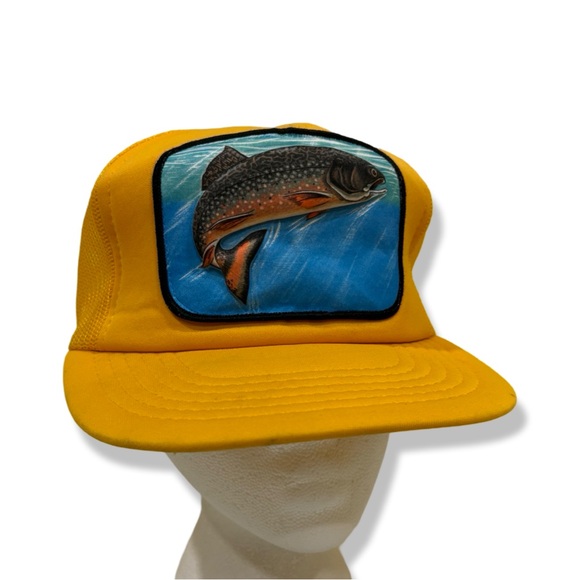 Vintage 80s 3D Fish Trucker Hat - Picture 1 of 5